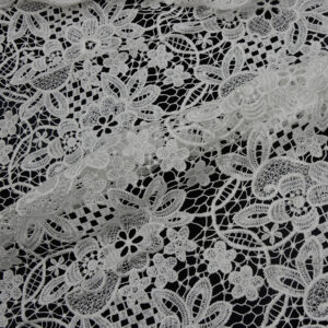 White Guipure Lace Fabic