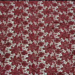 Red Guipure Fabric