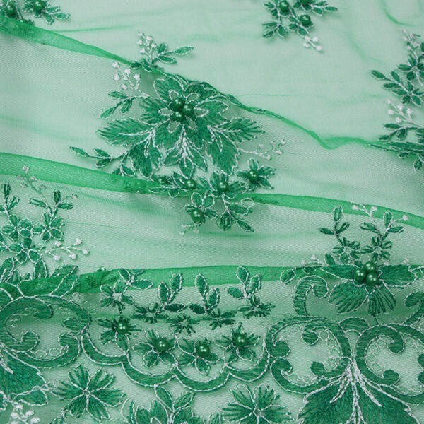 Embroidered Mesh Fabric