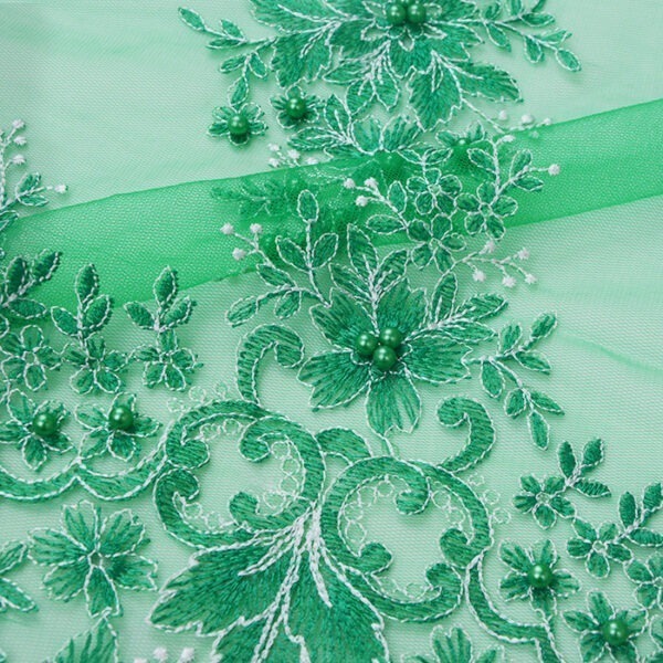 Embroidered Mesh Fabric