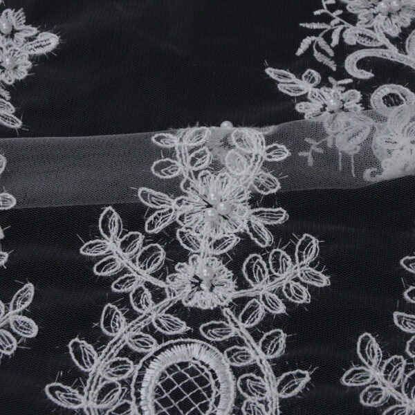 White Embroidery Fabric