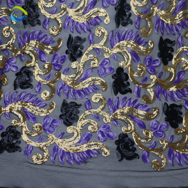 Glitter Embroidery Fabric