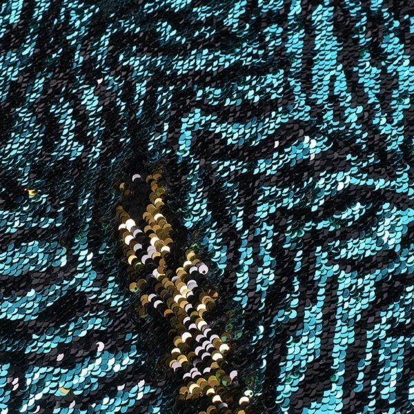 Animal reversible Sequin fabric